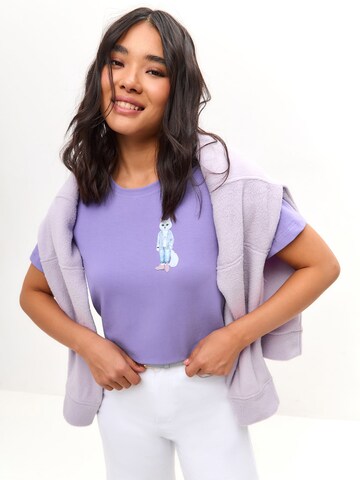 CAT by Maniita Lacitta Shirt 'COUNTRY CAT' in Lila