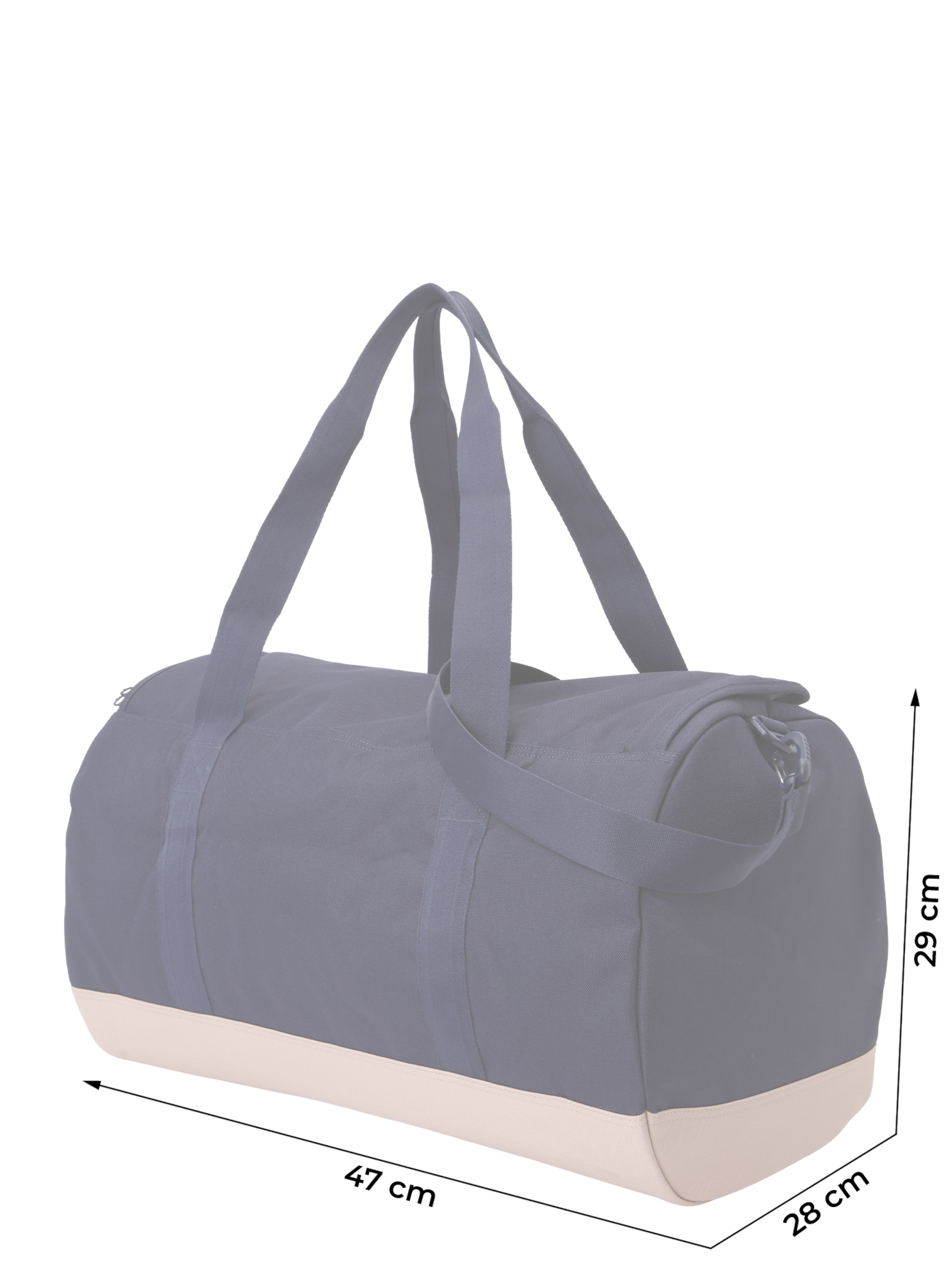 Herschel Sac de voyage 'Heritage' en beige / bleu foncé, Vue avec produit