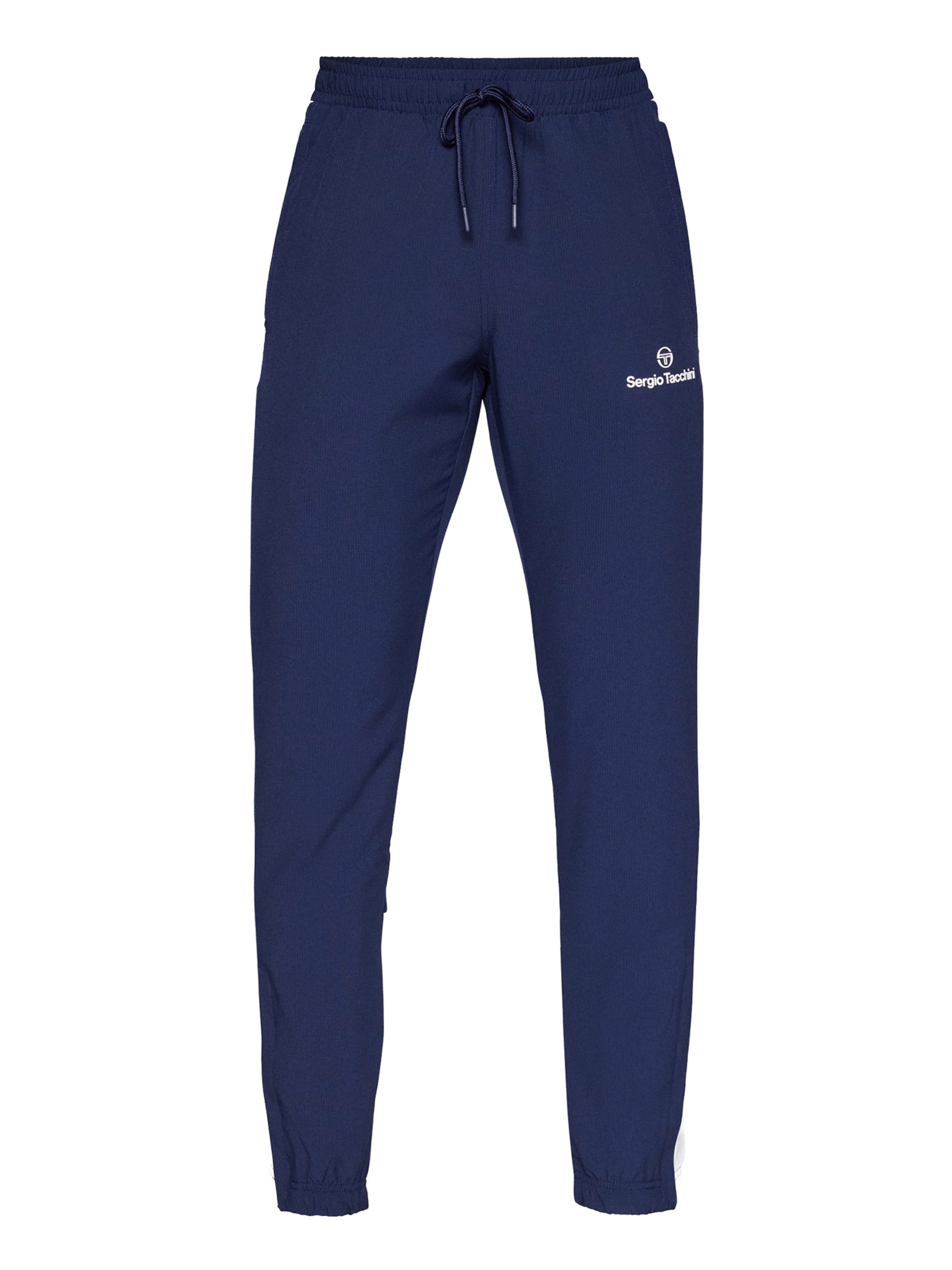 Coupe slim Pantalon de sport 'GIARDINO' Sergio Tacchini en bleu : devant