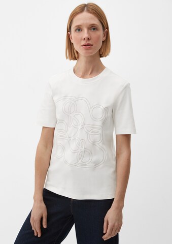 T-shirt s.Oliver BLACK LABEL en blanc : devant