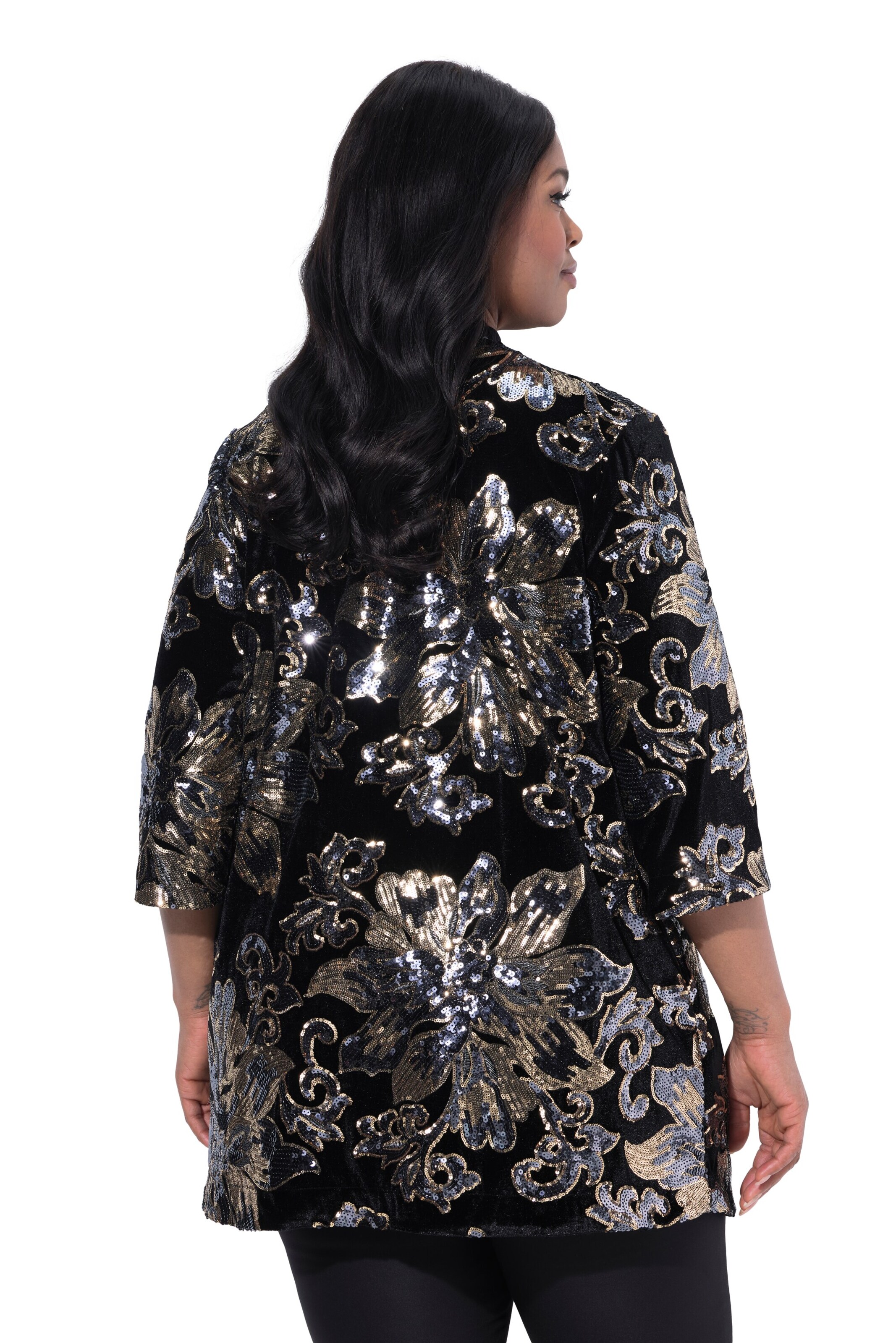 Ulla Popken Between-season jacket in Black