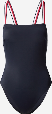 Tommy Hilfiger Underwear Bustier Badeanzug in Blau: predná strana