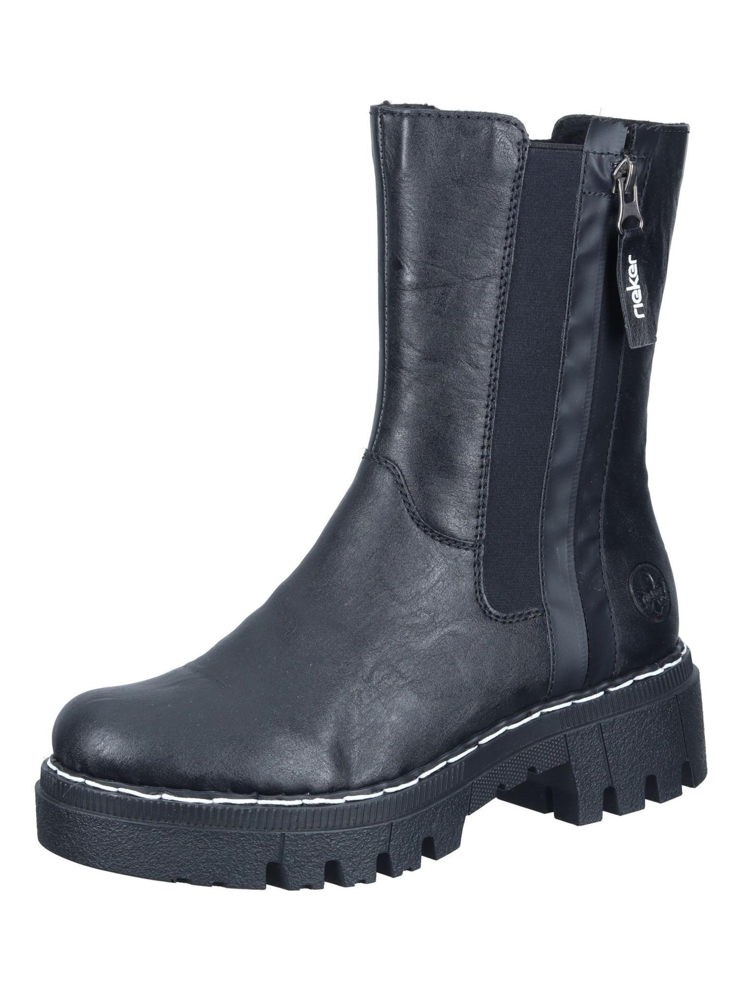 Bottines Rieker en noir : devant