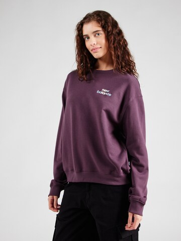 new balance Sweatshirt in Lila: Vorderseite