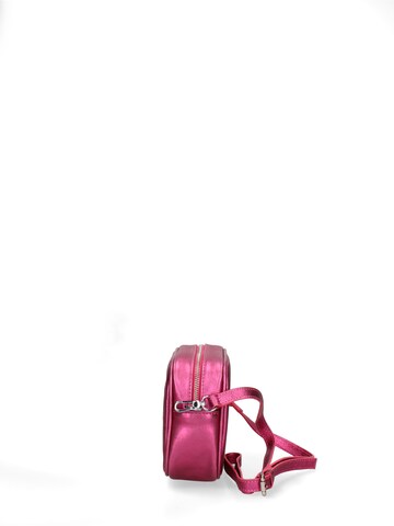 Borsa a tracolla 'Borsa a Tracolla Donna Pelle Laminata con Zip' di Virginia Rhinè in rosa