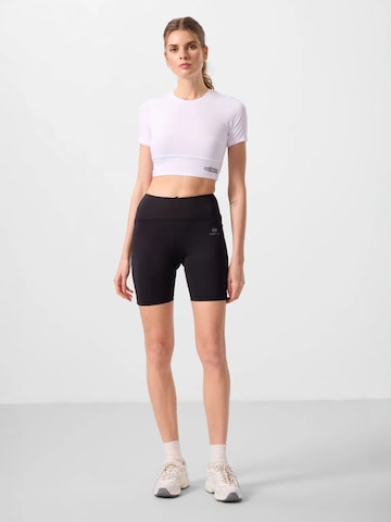 Tommy Life - Tapered Leggings 'Gamaschen' em preto: frente