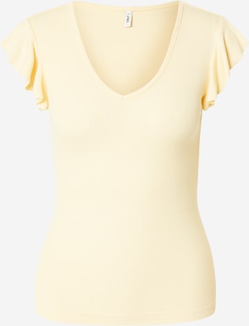 ONLY Футболка 'ONLBELIA' в Желтый: спереди