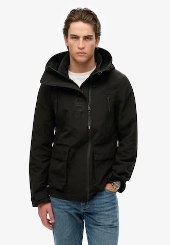 Superdry Tussenjas in Zwart: voorkant