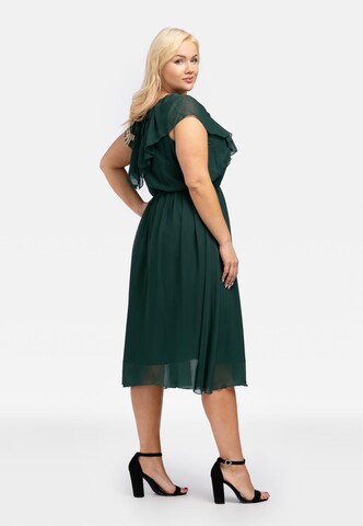 Robe de cocktail 'DRACENA' Karko en vert