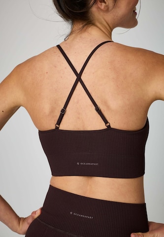 Bustier Soutien-gorge de sport 'Maya' OCEANSAPART en marron