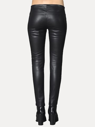 VESPUCCI BY VSP Slim fit Trousers 'Anais' in Black