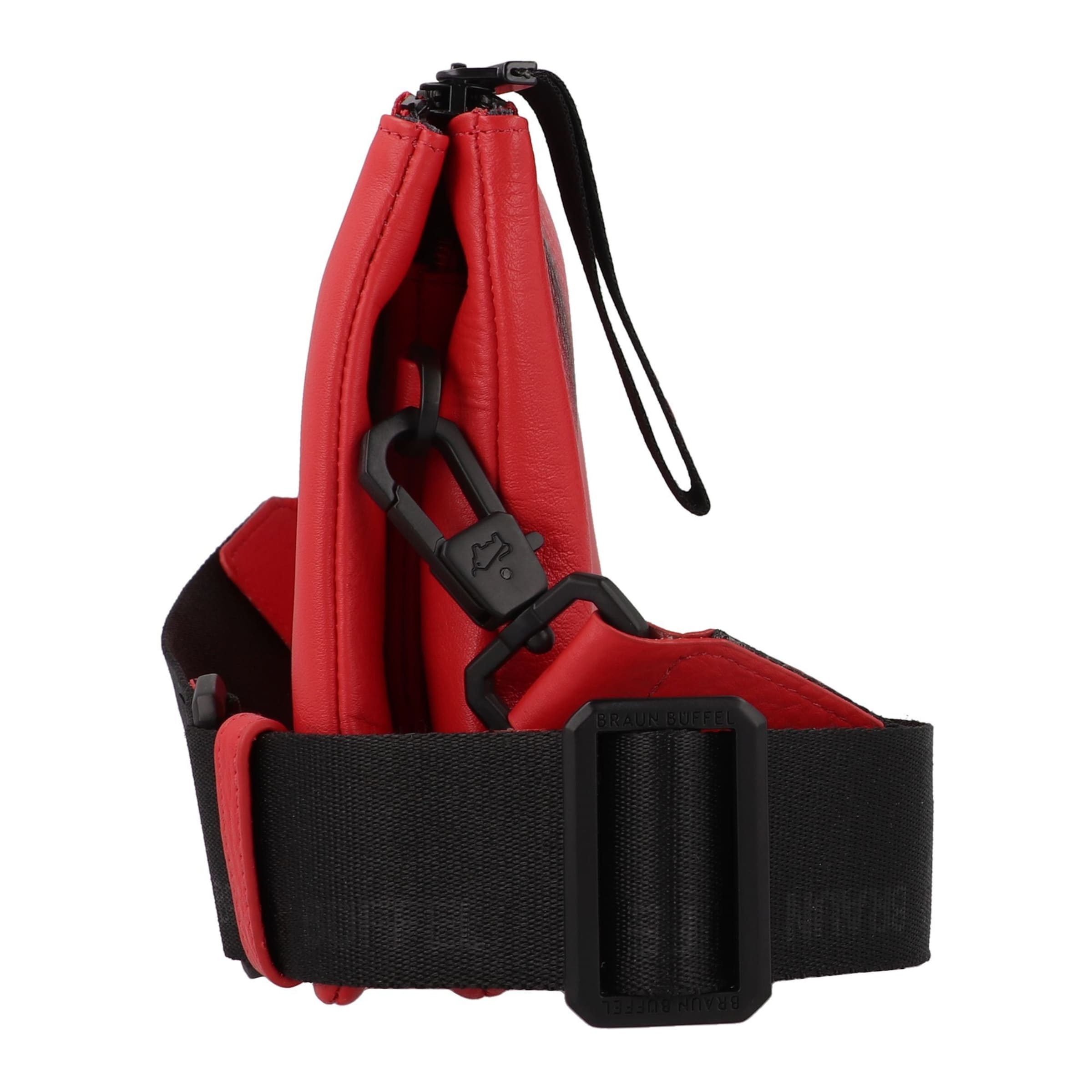 Braun Büffel Umhängetasche 'Capri' in Rot