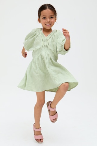 RAFFYA Kleid 'Soipoi' in Grün: Vorderseite