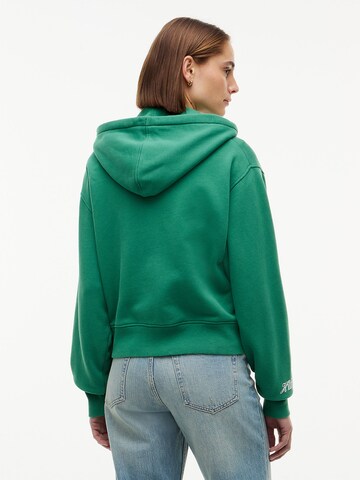 TOMMY HILFIGER Sweatjacke in Grün