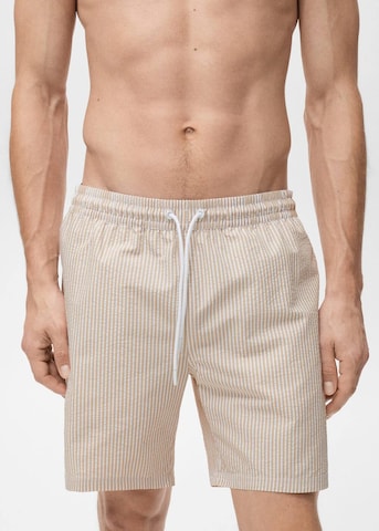 MANGO MAN Swim Trunks 'Seer' in Beige