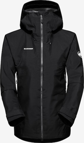 MAMMUT Outdoorjacke ‘Crater IV’ in Schwarz: Vorderseite