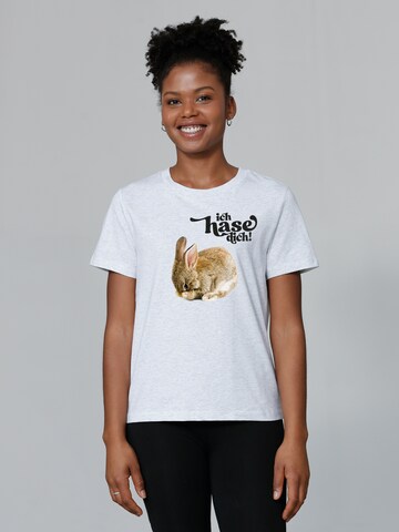 Watapparel Shirt 'Ich hase dich!' in White: front