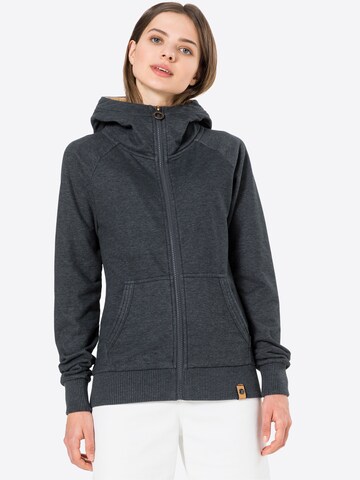 Fli Papigu Zip-Up Hoodie in Blue: front