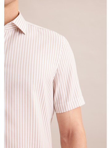 SEIDENSTICKER Slim Fit Hemd in Beige