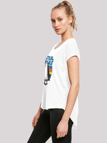 F4NT4STIC Shirt 'Star Wars Last Jedi Porg' in White