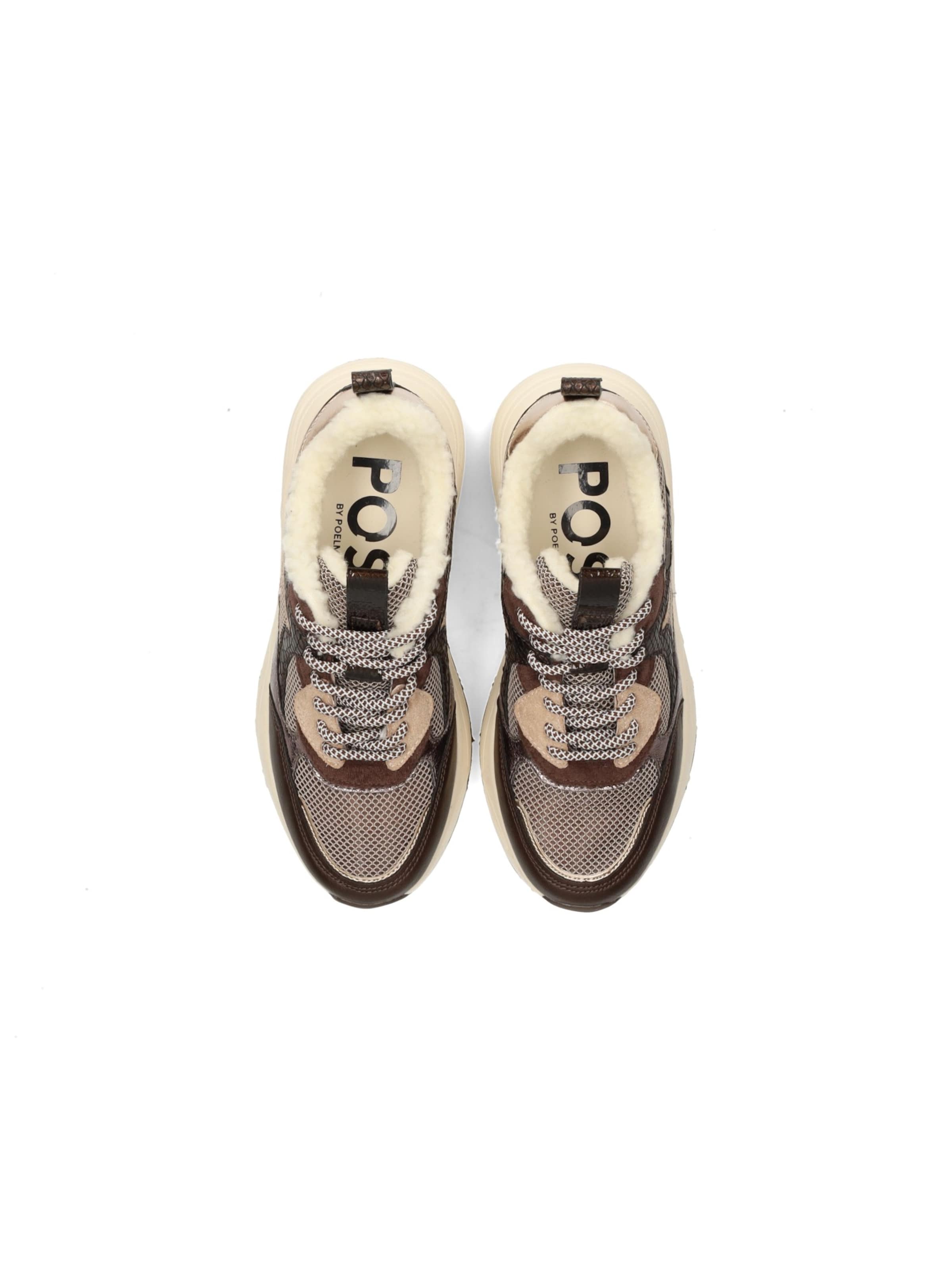 POSH by Poelman Sneakers 'KIKI ROSE' in Bruin