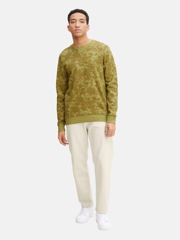 TOM TAILOR DENIM Sweatshirt in Green