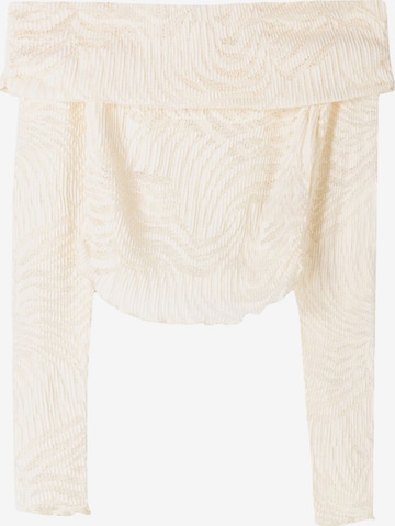 Bershka Shirt in Beige: Vorderseite