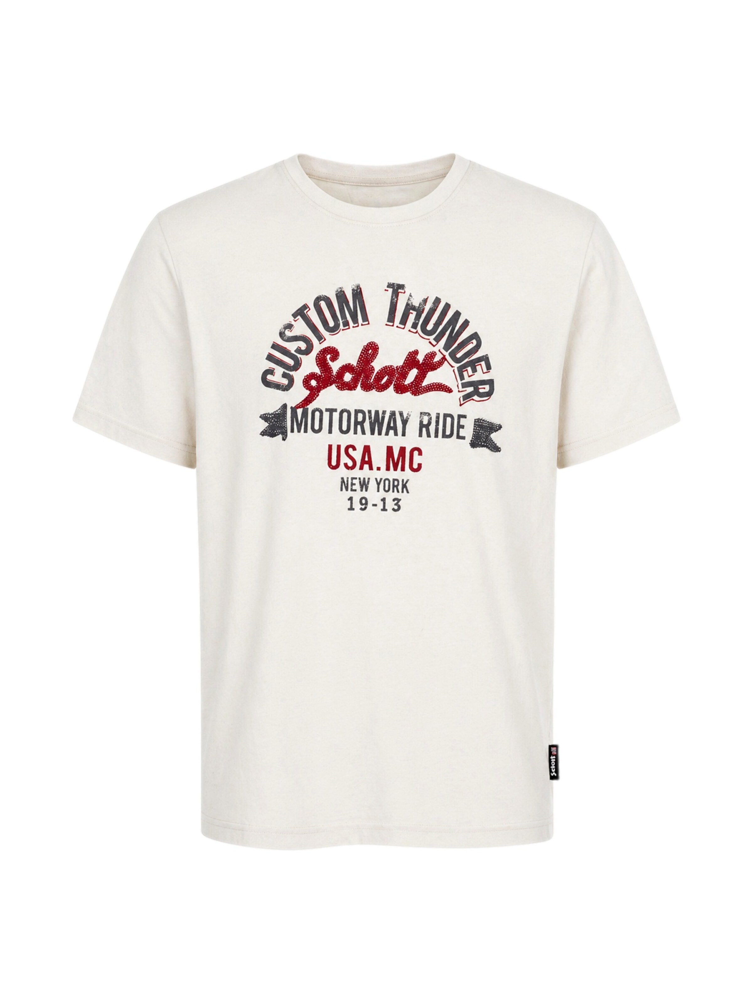 Schott NYC Футболка в Белый: спереди
