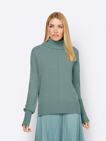 heine - Pullover em verde: frente