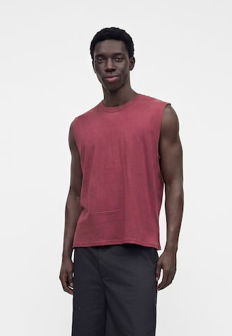 GAP Shirt 'V-EVERYDAY SOFT MUSCLE' in Rood: voorkant
