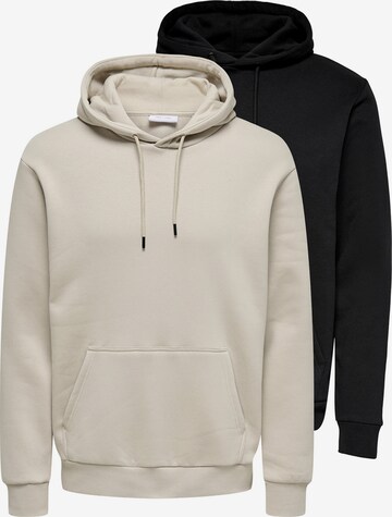 Only & Sons Sweatshirt 'Ceres' in Black: front