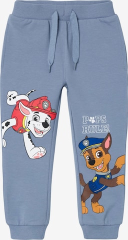 NAME IT Tapered Pants 'Paw Patrol' in Blue: front