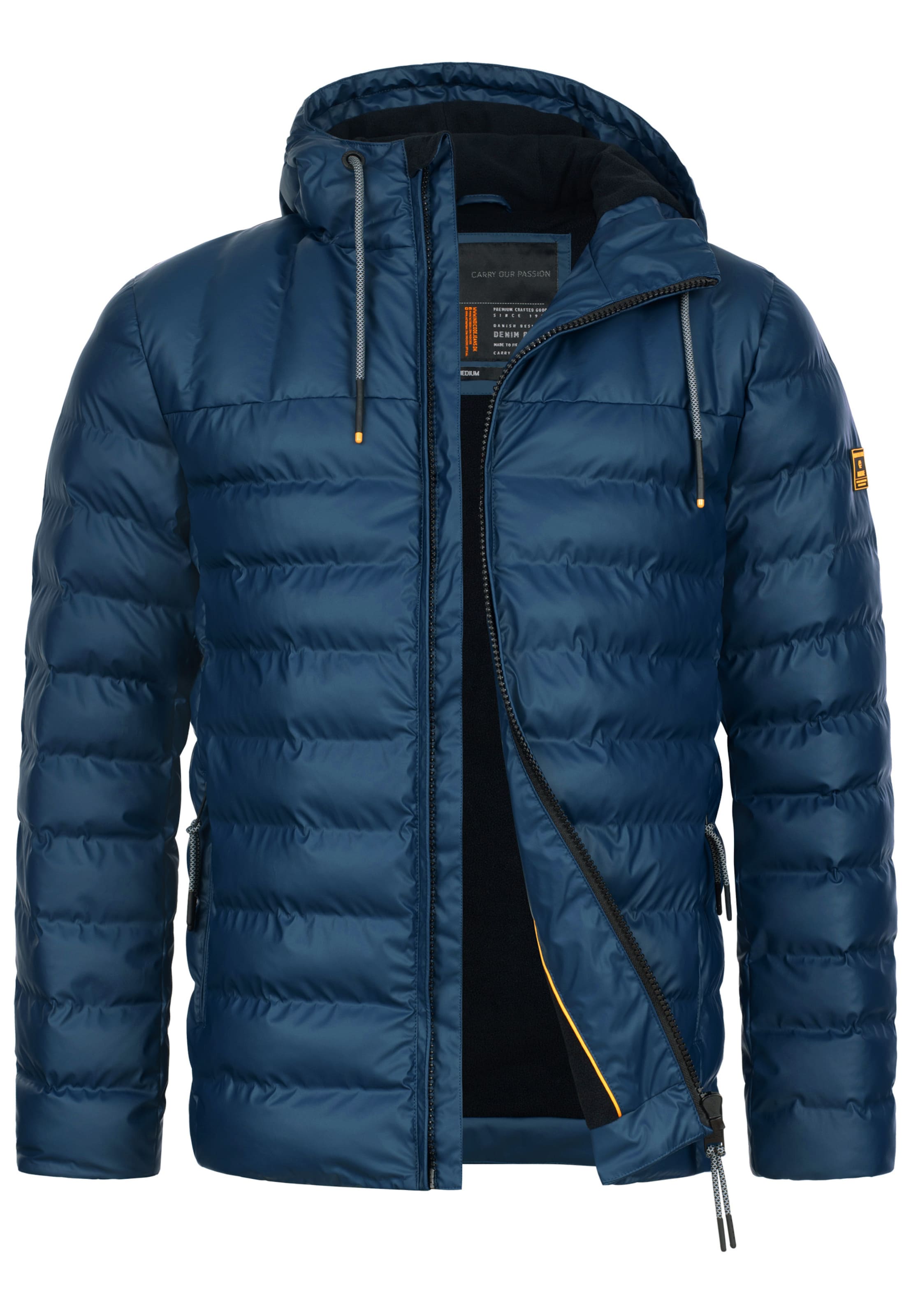 INDICODE JEANS Between-Season Jacket 'INAmiso' in Blue: front