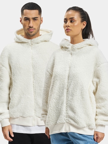 Veste en polaire 'Naomi' DEF en blanc : devant