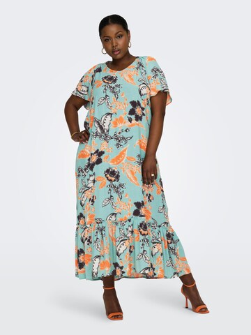 Robe 'Solar' ONLY Carmakoma en bleu : devant