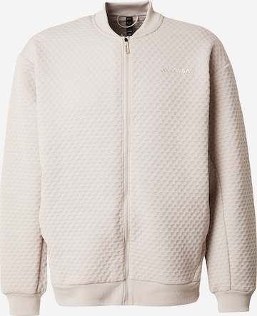 Veste de survêtement 'XPL' ADIDAS TERREX en beige : devant