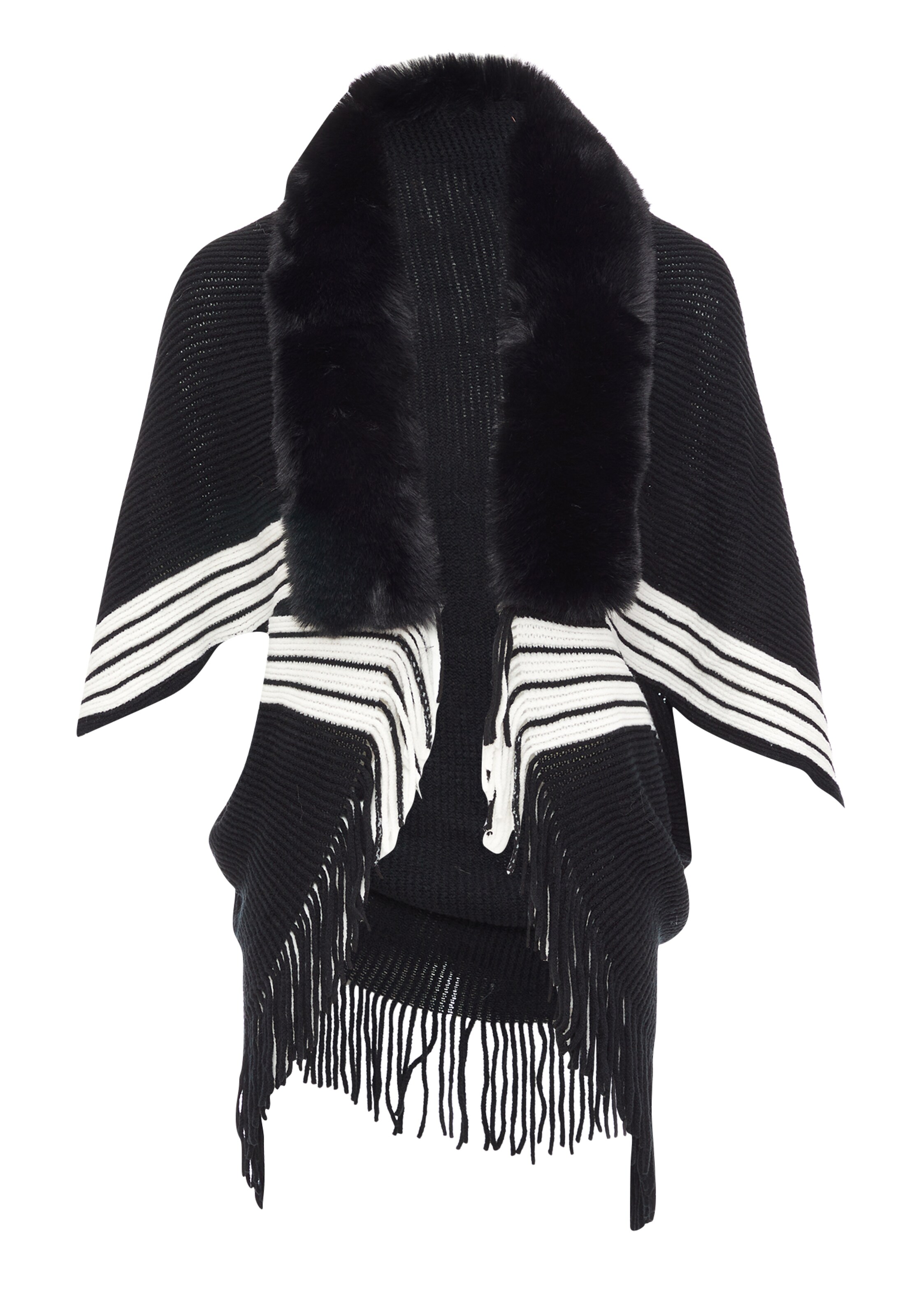 NALLY Cape in Zwart: voorkant