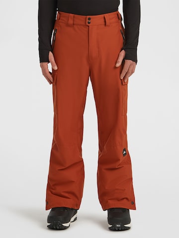 O'NEILL Loosefit Outdoorové kalhoty – červená: přední strana