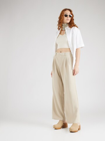 GAP Wide Leg Laskoshousut 'V-Fast' värissä beige