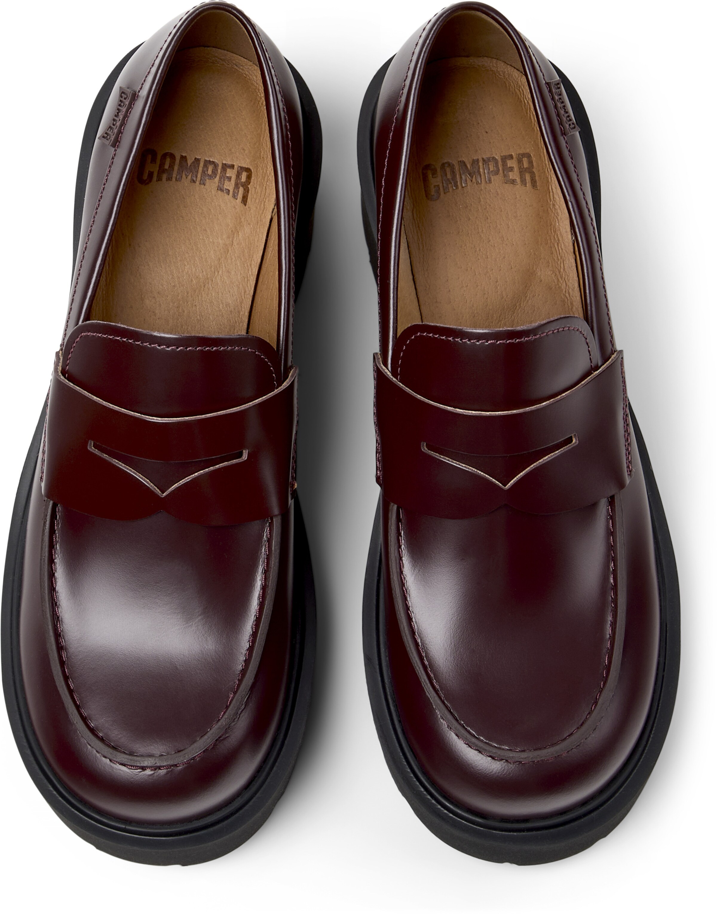 CAMPER Lace-up shoe 'Milah' in Red