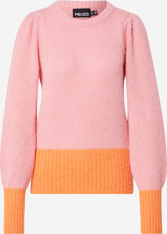 PIECES Pullover 'LAYAN' in Pink: predná strana