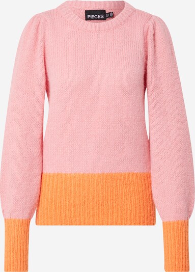 PIECES Pullover 'LAYAN' in orange / pink, Produktansicht