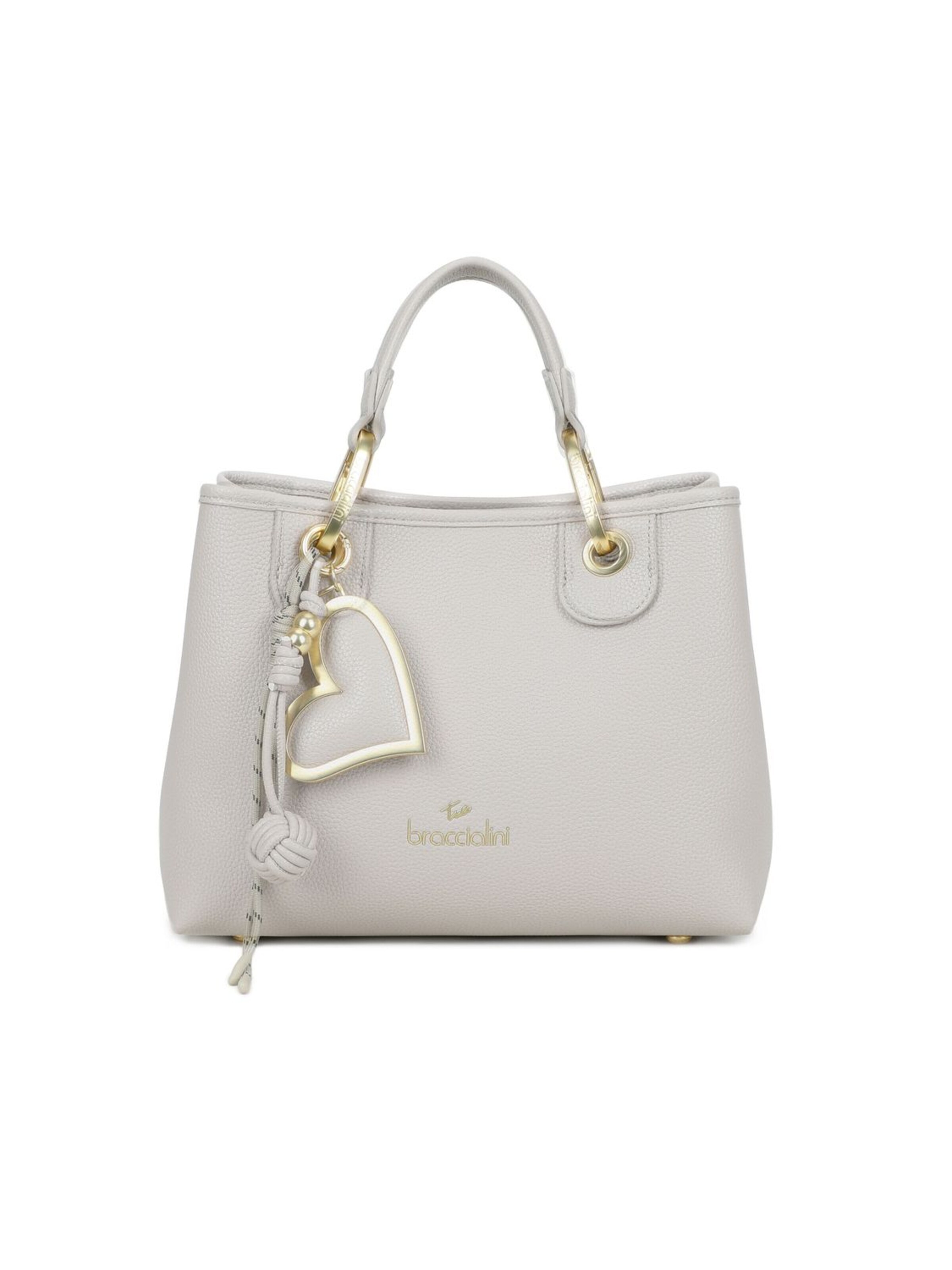 Borsa a mano 'Beth' di Braccialini in grigio: frontale