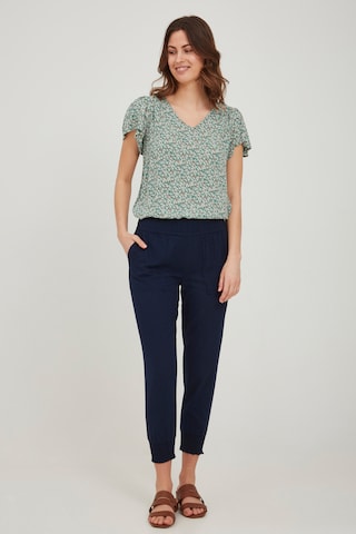 Fransa Tapered Hose in Blau