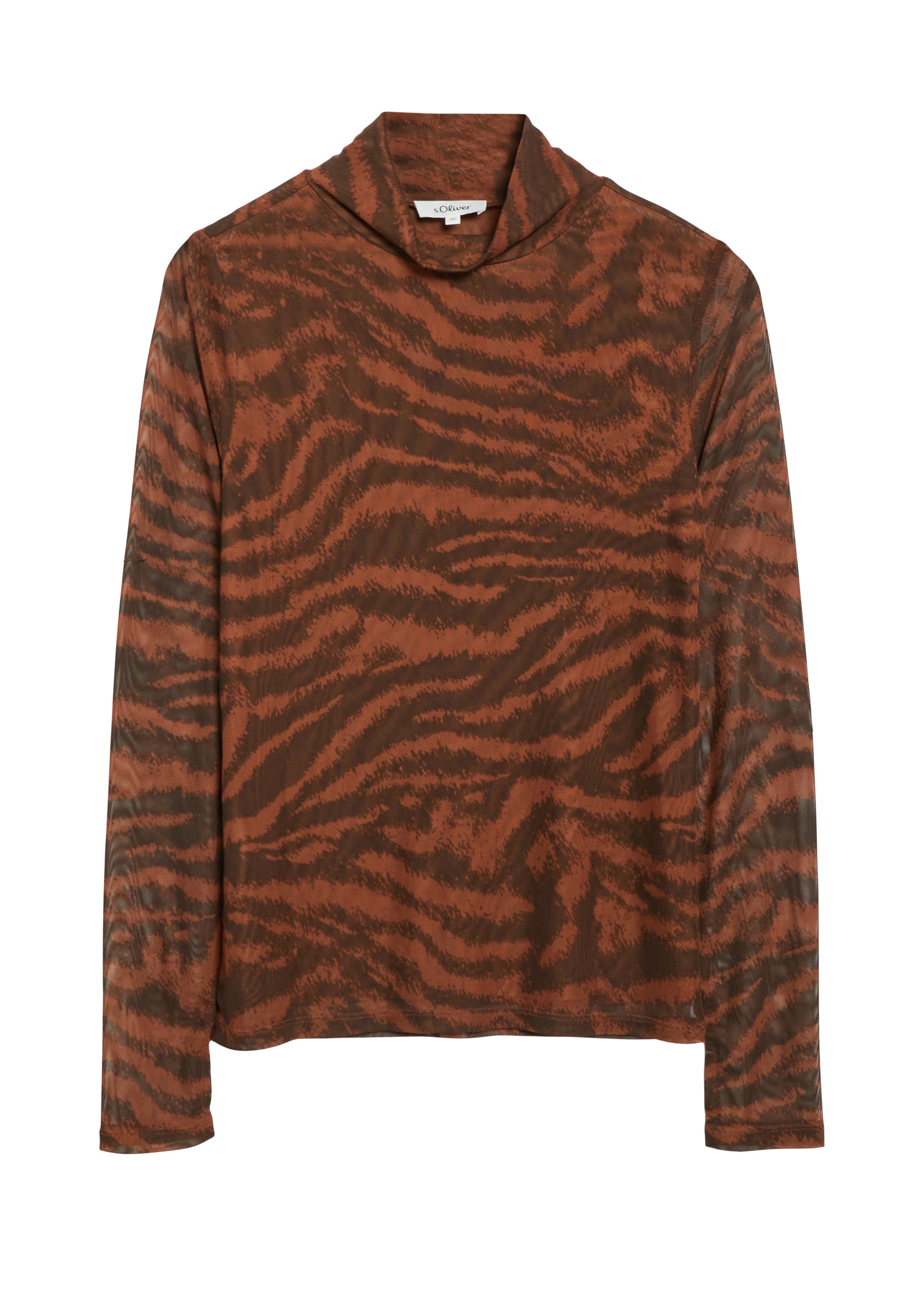 s.Oliver Shirt in Braun: Vorderseite