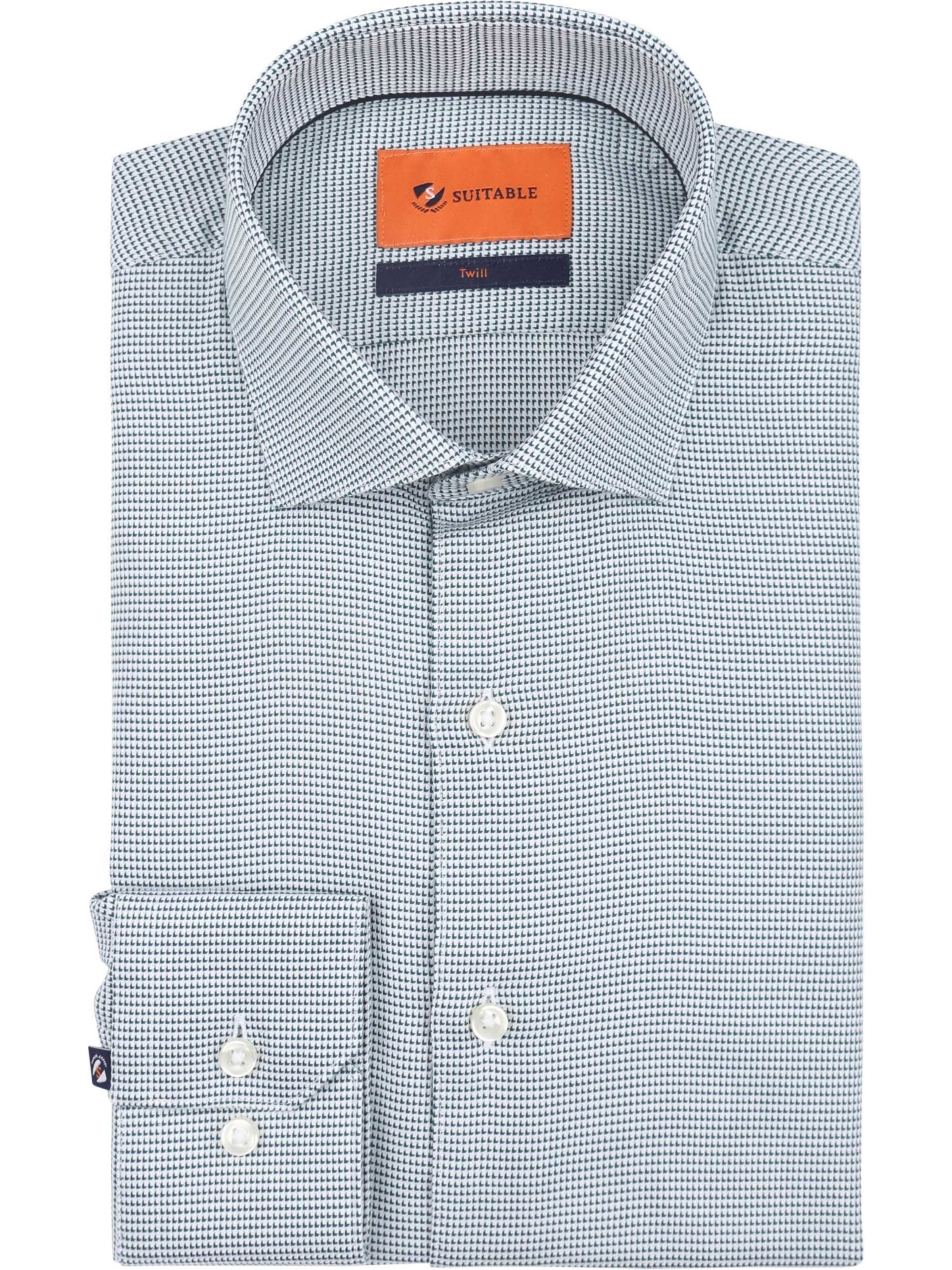 Suitable Slim Fit Hemd‌‌‌ in Grün: Vorderseite