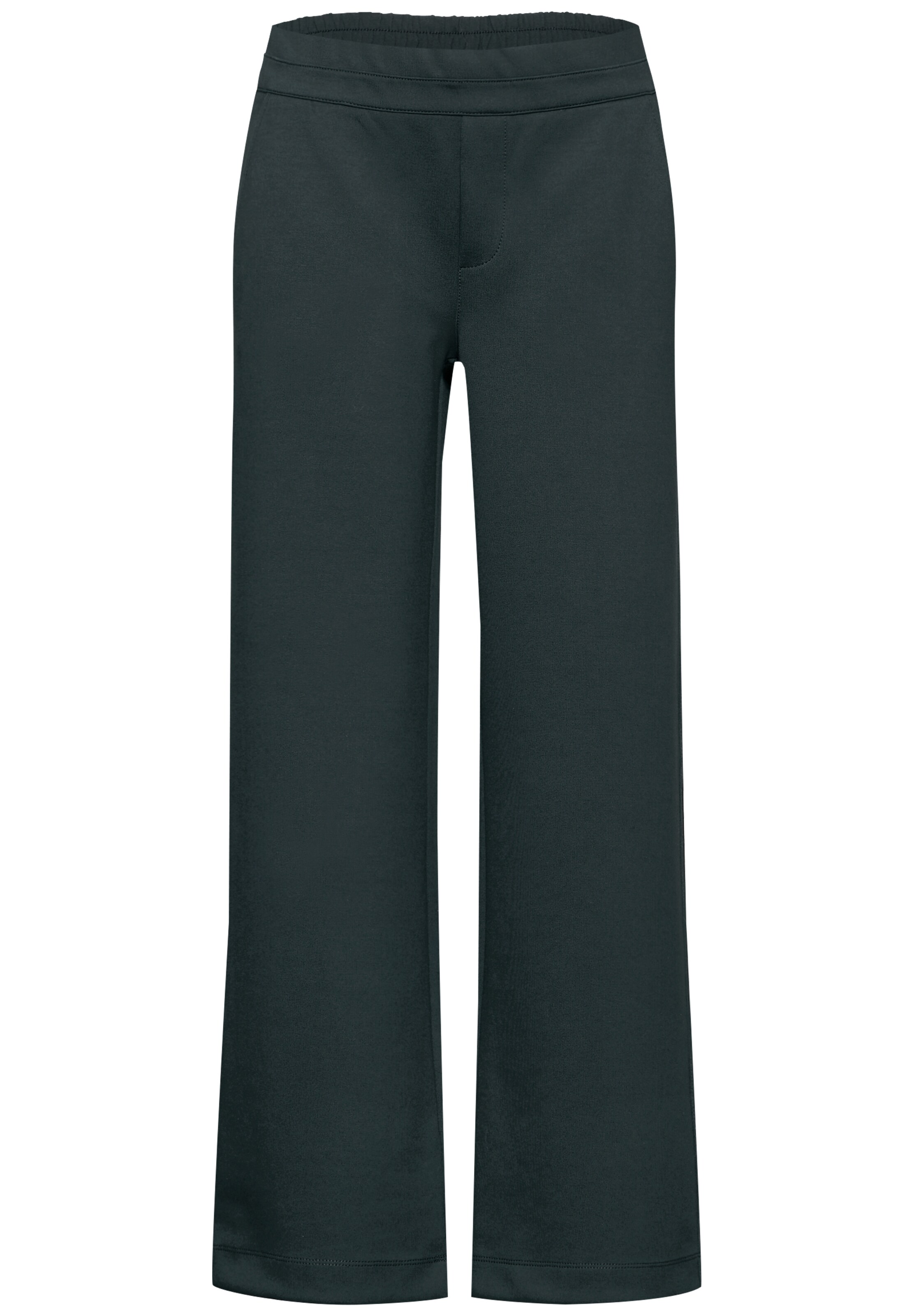 STREET ONE Wide Leg Hose in Grün: Vorderseite