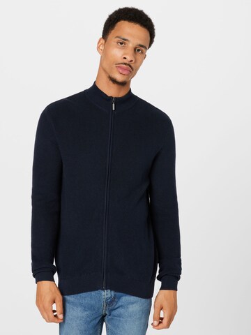 TOM TAILOR Knit cardigan in Blue: front