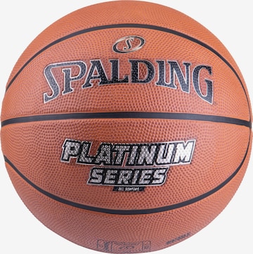 SPALDING Ball 'Platinum Series Rubber' in Orange: front