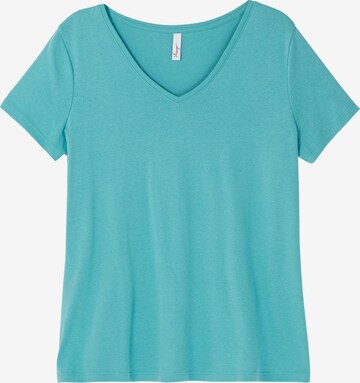 T-shirt SHEEGO en bleu : devant